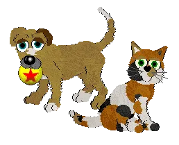 Image of a cat and dog from Petz